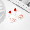 Stud Yaologe Acrylic Exaggerated Colorf Big Drop Earrings For Women Cartoon Dog Rainbow Astronaut Ear Jewelry Party Gift Dang Smtie