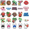 1PCSカウのぬいぐるみ靴チャームPVCファッションチャームバットファーフライクロックバックルアクセサリーグレード靴装飾チャームパーティーギフト