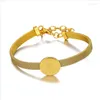 Bangle Bangle religieuze heilige Benedict Medal Charme San Benito armbanden armbanden voor vrouwen gouden kleur roestvrijstalen draad sieraden dr dhcrp