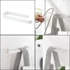 Hooks Rails Hooks Rails Creative Hushåll levererar Iron Hanger Clip Storage Rack Mtipurpose Punch Wall Organizing Drop Delivery H DHI4W