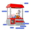 Novelty Games DIY Doll Claw Machine Toy Kids Coin Operated Play Game Mini Catch Crane Candy Machines Music Xmas Gifts 221105