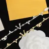 Bransoletki modowe projektant dla kobiet łańcuch miłosnych bransoletki biżuteria pulsera weselna luksusowe klasyczne litery Diamentowe złota bransoletka ZB064