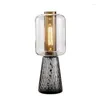 Table Lamps Modern LED Lamp Lighting Glass Lights Bedroom Bedside Desk Coffee Shop Luminaire Home Decor Living Room Art