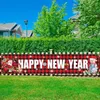 Kerstdecoraties Merry Banner 250 cm Lange hangende plaid met Santa Claus Tree For Yard Party Decor 221104