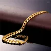 Anklets Collare Anklet Summer Jewelry Foot Bracelet On The Leg Gold Color Cheville Link Chain Bracelets For Women A977