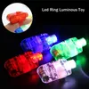 LED Işık Çubukları 100pcs Glow Party Festival Tatil Tedarik için Yanıp Sönen Parmak Halkası Lazer Yukarı Oyuncaklar 221105