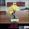 Other Event Party Supplies Party Supplies Simation Plant Artificial Potted Tree Bonsai Decorative Fake Green Plants Ornaments Home Dhe7C