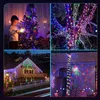 Strängar LED -strängljus smart app kontrolllampor girland vattentät utomhus sagan för julsemesterfest födelsedagsdekor