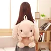 Plush Backpacks Drop LOLITA Rabbit Long Ear Bunny Bag ie Doll Toys Children Backpack for Girls Kids 221105