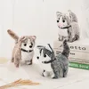 Electronic Pets Electric Plush Simulation Display Mold Teddy Corgi Dog Rabbit Tail Wagging Ass Shaking Toy Robot for Children Interesting 221105