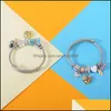 Bangła Bangle Stael Mankiety Bracelety dla kobiet złota miłość serce Daisy Flower Dragonfly Charm biżuteria Femme Friends Prezenty 2022 Dhhiu