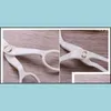 Cake Tools White Plastic Pp Scissors Easy To Clean Durable Cake Cutting Flowers Forfex Household Baking Decorating Tools 0 79Hd Bb D Dhagk