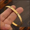 Bangle Bangle 68mmdubai India Barkles Colourf Women Men African Ethiopia Ethiopia Girls Kids Jewelry Bride Party GiftBangle Dro Dhg8c