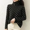 Pulls pour femmes 2022 nouvelle mode hiver pull à col roulé haut pour femme qualité Vintage sweats broderie tricot pulls