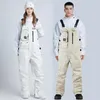 Skidbyxor 2022 Utomhusvattentäta byxor Mountain Men Snow Women Sport Ski Overalls Snowboard Kvinnlig vandring Jumpsuit