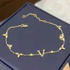 Women designer bracelets fashion love bracelet jewelry luxury monogram letter charms diamond chain lock pendant plated silver rose gold