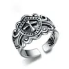 Kreuzritter-Schild-Band-Ringe, Imitationsdiamant-Ring, Mädchen, klassische Herren-Titanstahl-Designer für Damen, Luxus-Geschenke, Damen-Mädchen-Schmuck