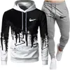 2022 NY DESIGNER HOUDIE HERS TRACKSUITS SWEAT SUITS Hösten vinterteknikfleece hoodies mens jogger jackor byxor sätter sporti309c