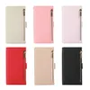 Touw zipper folio telefoonhoesjes voor iPhone 14 13 12 11 pro max xr xs 7 8 plus SE2 SE3 stevige lanyard Meerdere kaartsleuven lychee patroon lederen portemonnee kettingbeugel