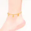 Butterfly Design Women Anklet Chain Fashion Foot Chain 18k Yellow Gold Filled Lovely Summer Beach Jewelry Gift