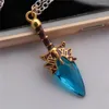 Pendant Necklaces Wholesale Arrival Dota 2 Aghanim's Scepter Necklace Blue Red Green Zinc Alloy For Boy Girl Friend Funs