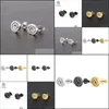 Stud Stud Fengli Lovely Mosquito Coil Shape Stainless Steel Earrings Geometric Love For Women Jewelry Girlfriend Gift Drop Delivery Dhhsu