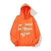 Designer Classic Wests Cotton Mens Hoodie Cpfm Kanyes Ye Must Be Born Again Printed Womens Couple Yzys Vintage Pullover Sweater Hooded