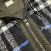 Autunno e inverno nuova giacca firmata di marca moda materiale in pile plaid taglia USA versione sciolta bella giacca casual da uomo