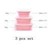 Schüsseln 25set Silikon Falten Bento Box Zusammenklappbare Tragbare Mittagessen Für Geschirr Container Schüssel