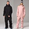 Skiing Suits Suit Women's Outdoor Snowboard Jacket Men Hooded Overalls Windproof Waterproof Set Snow Pants Jumpsuit 221104