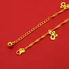 Butterfly Design Women Anklet Chain Fashion Foot Chain 18k Yellow Gold Filled Lovely Summer Beach Jewelry Gift