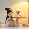 Dekoratif Nesneler Saray Antik Kız Tepsi Süsleri sundurma giriş kapısı, oturma odası odası dekorasyonları düğün hediyeleri Çin tarzı depolamak için anahtarlar koy