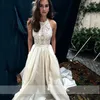 Abiti da sposa a-line con scollo all'americana Boho Abiti da sposa Abiti da sposa Abiti su misura