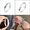 Bangle Bangle Fashion Quality Red Blue Emamel Valentines Day and Mothers Gift Armelettbangle Drop Leverans smycken Armband DH3DL