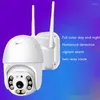 Wireless Wifi Network Ball Camera 1080P Outdoor HD Night Vision Monitor AI IP di rilevamento umanoide