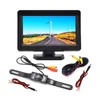 4.3 "TFT LCD Color Display Car BACKE View Camera 170 ° vidvinkelmonitor Night Vision Reversing Backup Parkeringsrehjälp