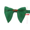 Bow Ties Sharp Corner Big Tie For Wedding Party Groomsmen Neck Wear Butterfly Black Bowtie Cravat Male Men's Solid Knot