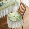 Fundas para sillas Funda francesa elegante Cojín de asiento americano Ligero Viento de lujo Mesa de comedor para el hogar Pequeño fresco