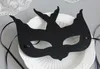 Svart fågel halv ansikte mask gotisk stil hår smycken halloween maskerad manuell fågel masker scen prestation parti tillbehör