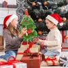 Pluche poppen kerstboom elektrisch speelgoed grappig zingen dansende muziek xmas poppen speelgoed voor meisje en jongen geschenken navidad noel decor 221104