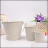 Jardinières Pots 1 pièces seaux en métal fer blanc Mini seau Pots de fleurs décoration de la maison jardinières en fer jardinière de fête de mariage fleurs déco Dhae2