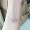 Chains Fashion Jewelry Titanium Steel Necklace Rose Gold Small Fan Lady's Collarbone