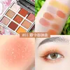 Eye Shadow Dazzling Bow 9 Colors Eyeshadow Palette Matte Shimmer Smooth Powder Makeup High Pigment Long Lasting Waterproof Brighten