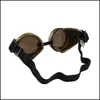 الحزب لصالح UPS للجنسين القوطية عتيقة الحزب الفيكتوري لصالح نمط Steampunk Goggles اللحام Punk النظارات Cosplay تسليم المنزل DHKRL