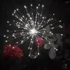 LEDS Solar Solar Diwork Lights في الهواء الطلق الهندباء المقاومة للماء Flash Flash Gairy Garland String Lamp Garden Lawn Decoration