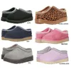 Laarzen 2022 vrouwen tasman slipper vlecht comfortabele bootjes suède schapenvacht schapenveer gevoerde glijbanen winterschoenen zwart kastanje platform tazz mannen 5454