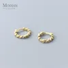 Hoopörhängen Modian Classic Gold Color Earring for Women Gift Sterling Silver 925 Light Pärlor Eleganta fina smycken Tillbehör