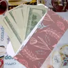 Подарочная упаковка 12 упаковочных конвертов ламинированной денежной конверт для сбережений денег с листами финансовая запись