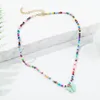 DHL Ship Bohemian Colorful Soft Clay Beads Netclaces Gold Color Layers مزدوج قلادة قلادة قلادة