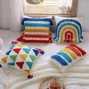 Pillow Boho Cover 30x50 Covers Decorative Rainbow Case For Safa Home Decor Luxury 45X45